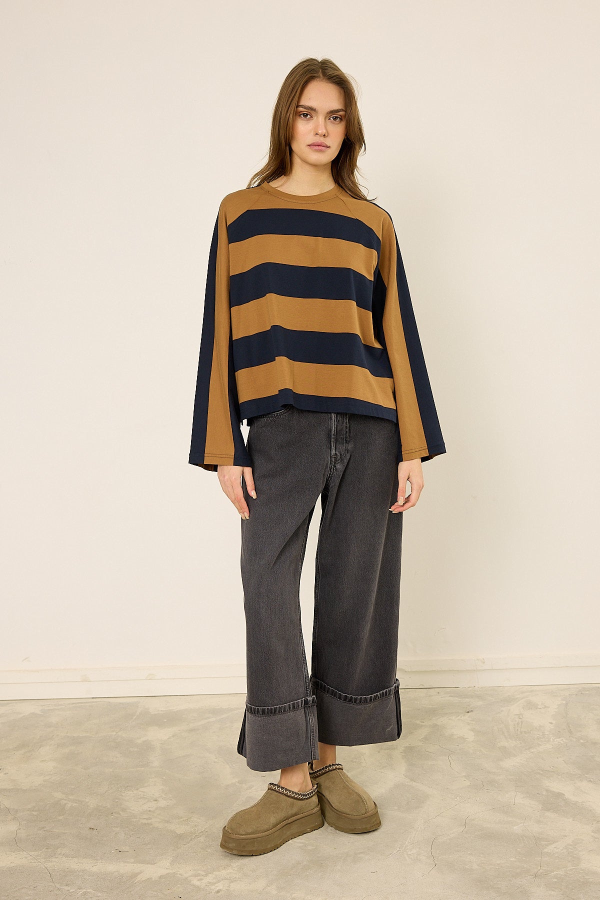 Streifen-Sweatshirt im Oversize-Look