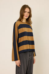 Streifen-Sweatshirt im Oversize-Look