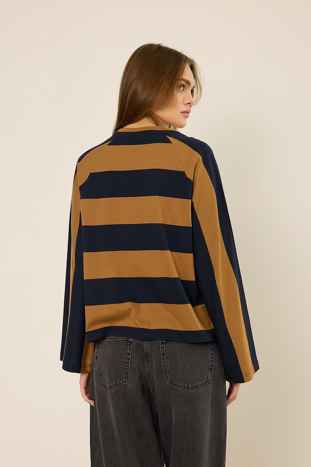 Streifen-Sweatshirt im Oversize-Look