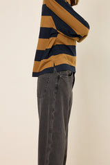 Streifen-Sweatshirt im Oversize-Look