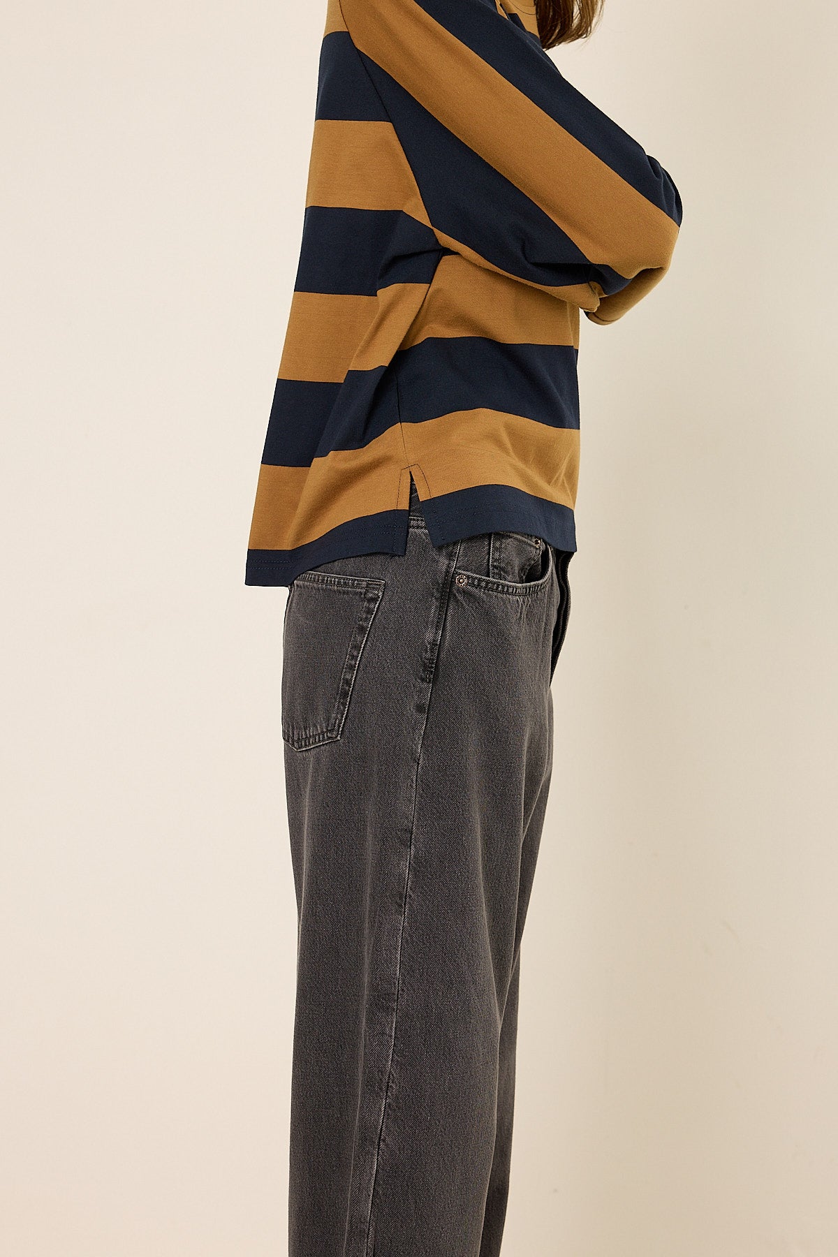 Streifen-Sweatshirt im Oversize-Look