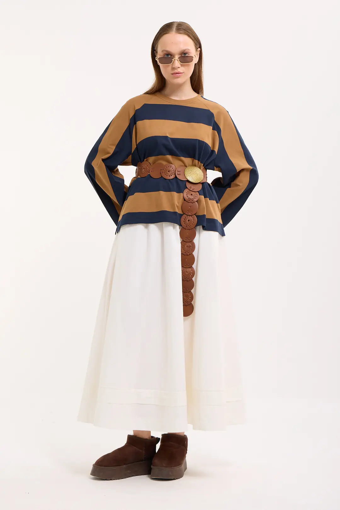 Streifen-Sweatshirt im Oversize-Look