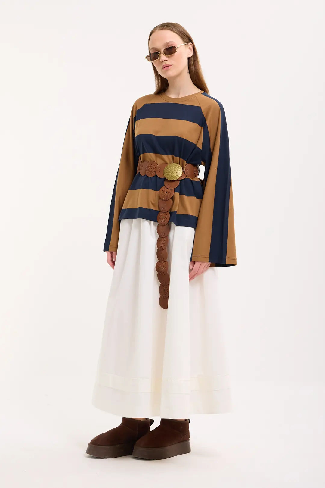 Streifen-Sweatshirt im Oversize-Look