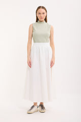High-Neck Cotton Top