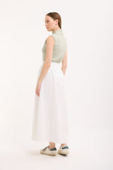 High-Neck Cotton Top