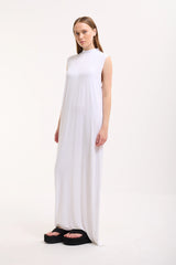 Ärmelloses Basic Maxikleid aus Baumwolle