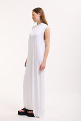Ärmelloses Basic Maxikleid aus Baumwolle