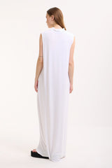 Ärmelloses Basic Maxikleid aus Baumwolle