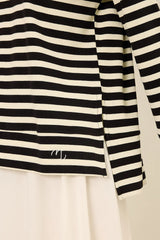 Gestreiftes Sweatshirt mit Logo
