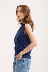 High-Neck Baumwoll-Top