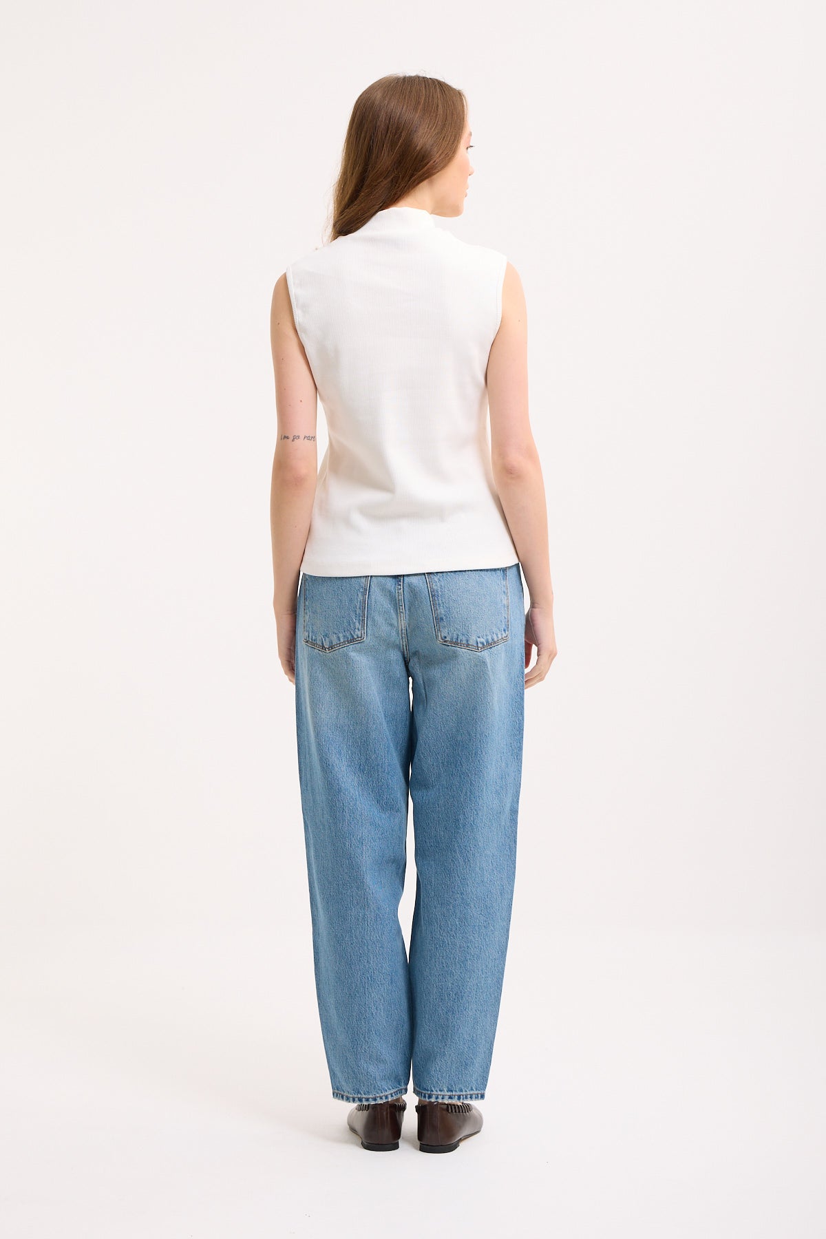 High-Neck Cotton Top