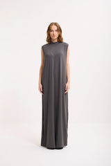Ärmelloses Basic Maxikleid aus Baumwolle