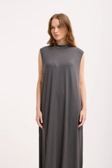Ärmelloses Basic Maxikleid aus Baumwolle