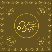 Polysilk Satin-Halstuch „Horoskop-Edition“