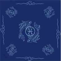Polysilk Satin-Halstuch „Horoskop-Edition“