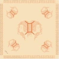 Polysilk Satin-Halstuch „Horoskop-Edition“