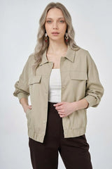 Kurzjacke mit Brusttaschen