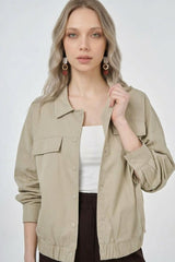 Kurzjacke mit Brusttaschen