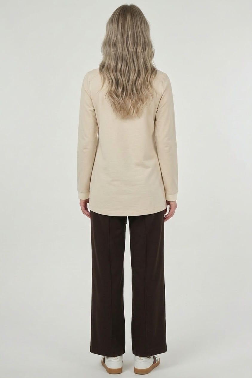 Sweatshirt mit Muster-Print