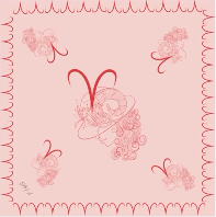 Polysilk Satin-Halstuch „Horoskop-Edition“