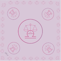 Polysilk Satin-Halstuch „Horoskop-Edition“