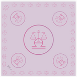 Polysilk Satin-Halstuch „Horoskop-Edition“