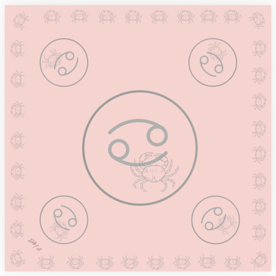 Polysilk Satin-Halstuch „Horoskop-Edition“