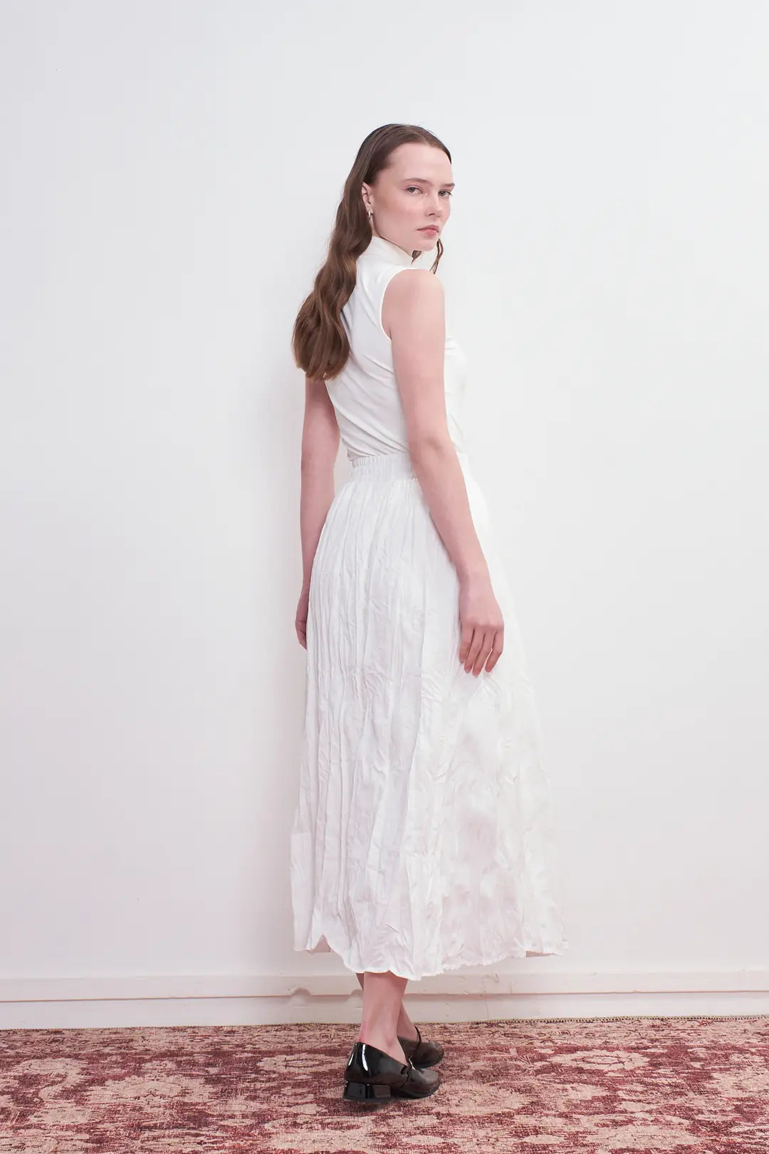 Premium maxi crash skirt made of light voile fabric