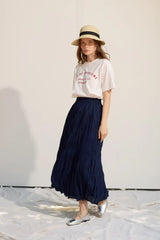 Premium maxi crash skirt made of light voile fabric