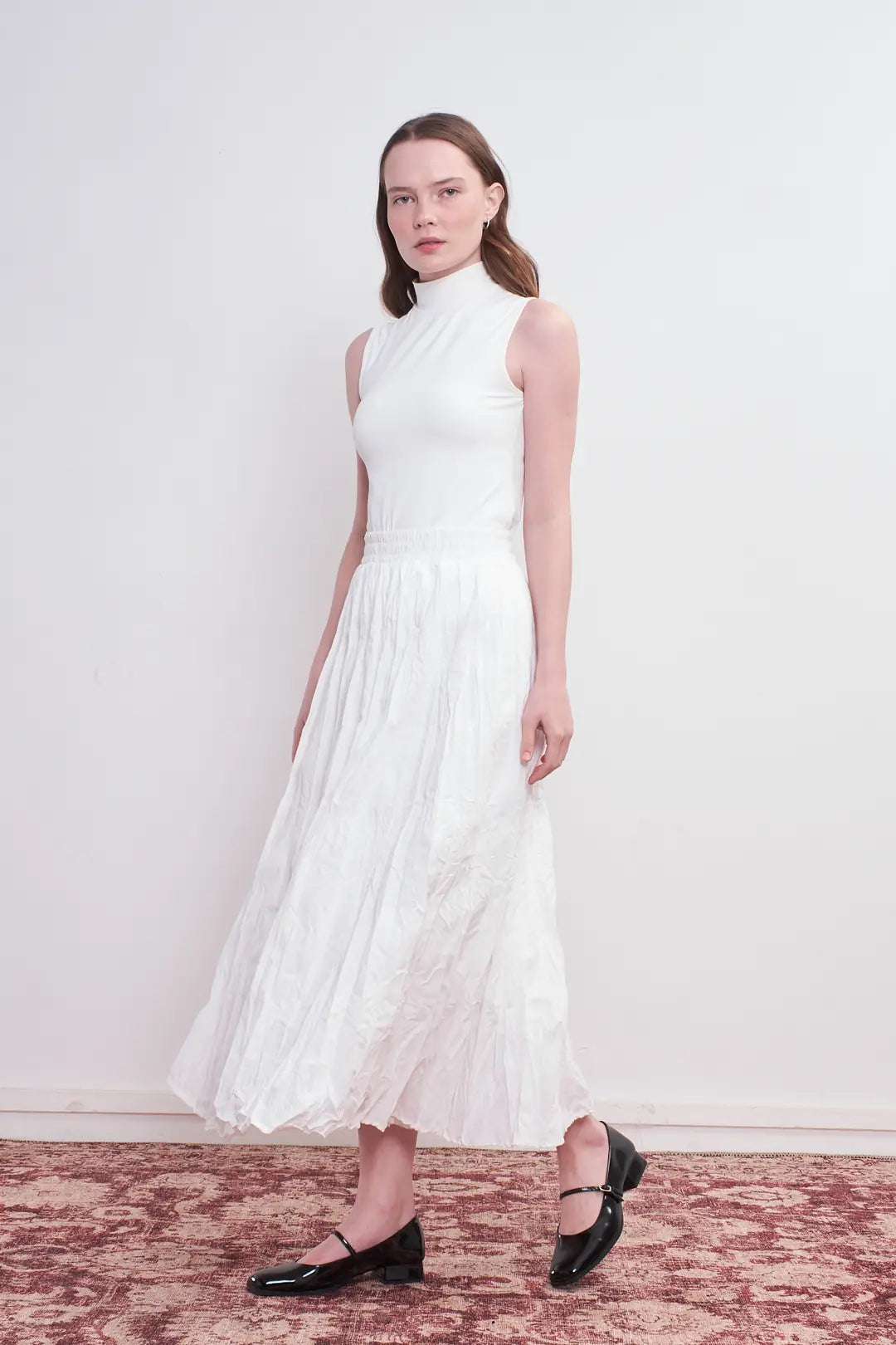 Premium maxi crash skirt made of light voile fabric