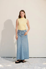 High-Neck Cotton Top