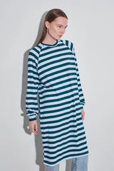 Streifen-Long-Tunika im Loose-Fit 100cm
