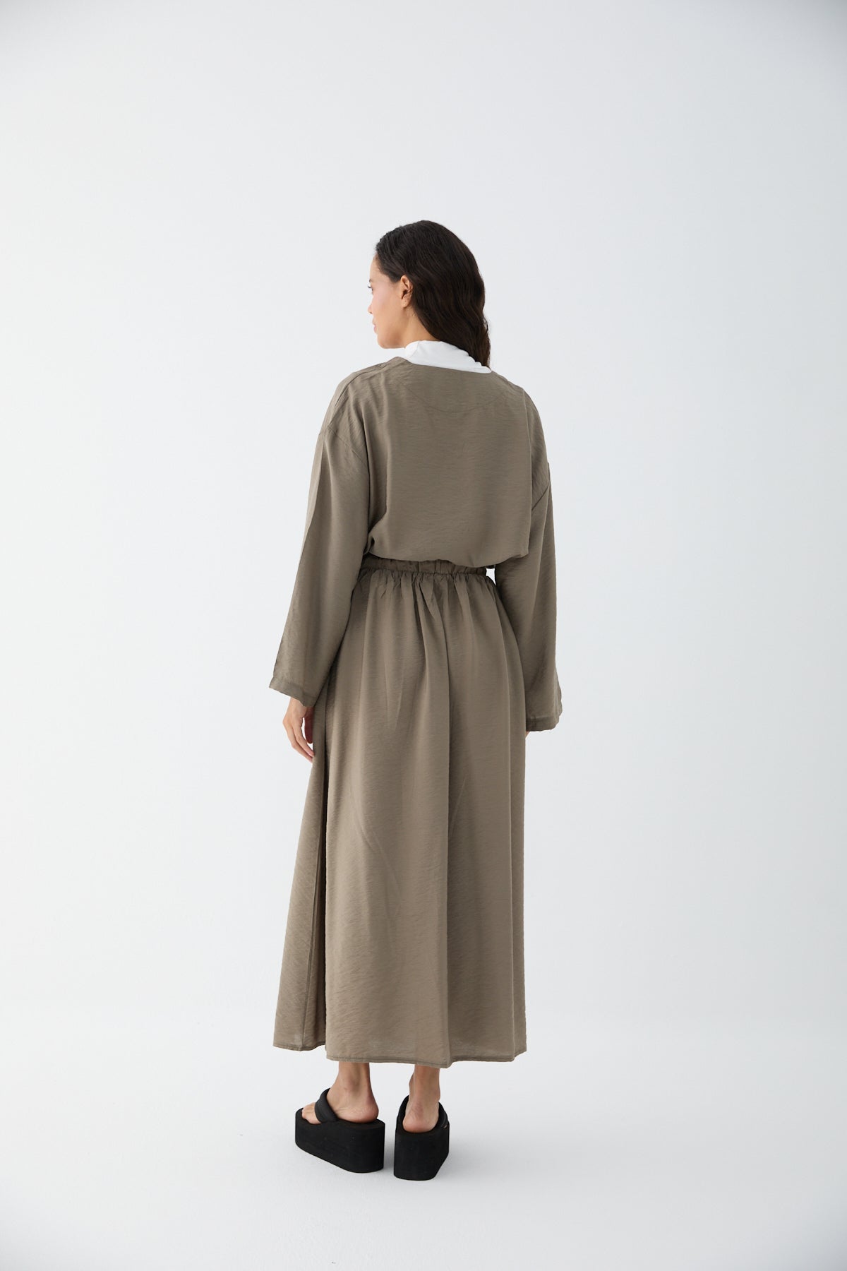Fließender Tencel-Maxirock mit Taschen