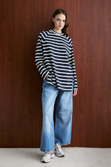 Basic-Sweatshirt mit Taillengürtel