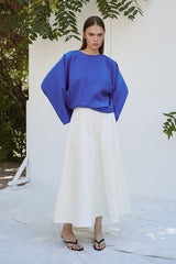 Bluse mit Fledermausärmeln