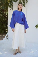 Bluse mit Fledermausärmeln