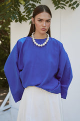 Bluse mit Fledermausärmeln