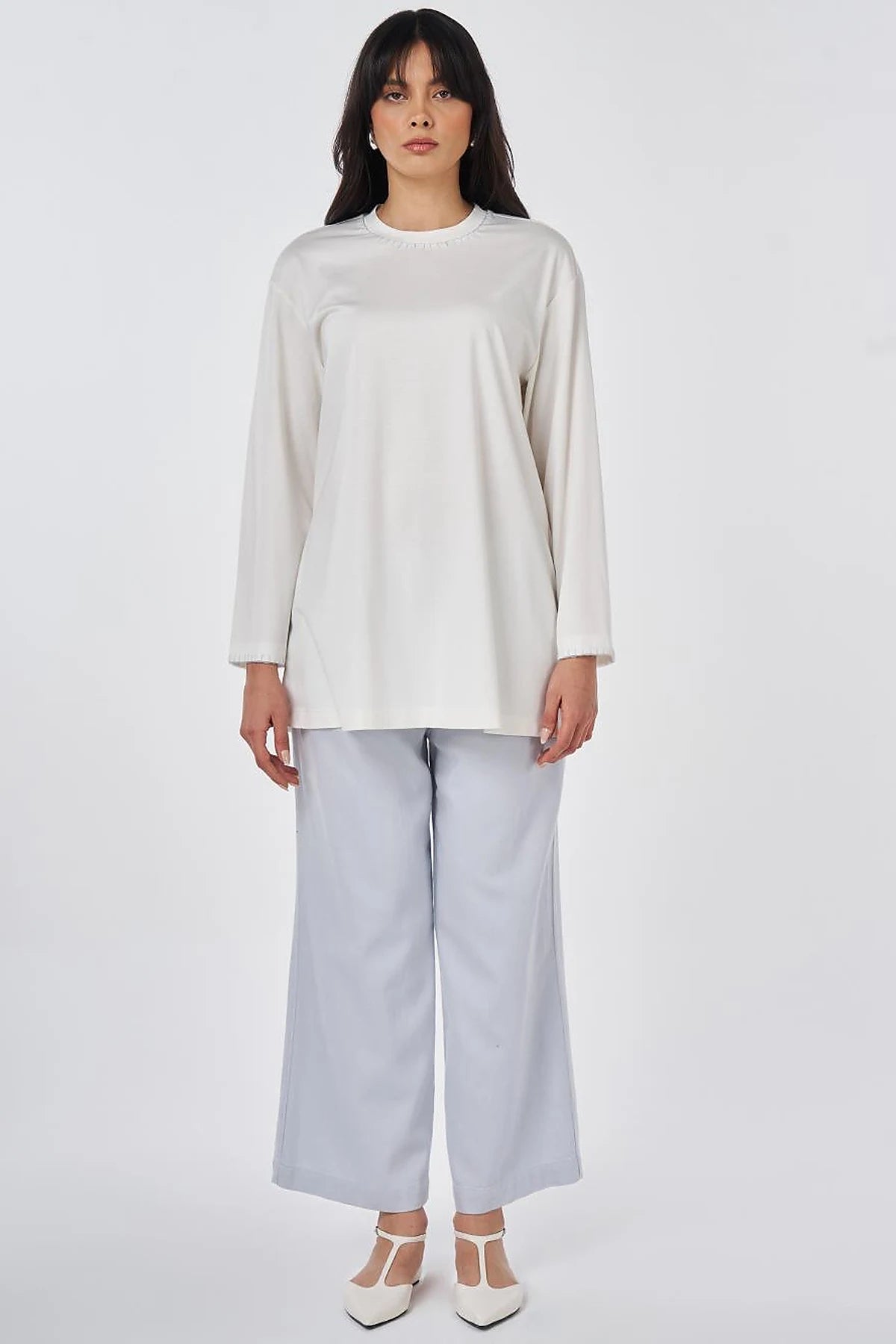 Sweatshirt mit Zierstich-Details