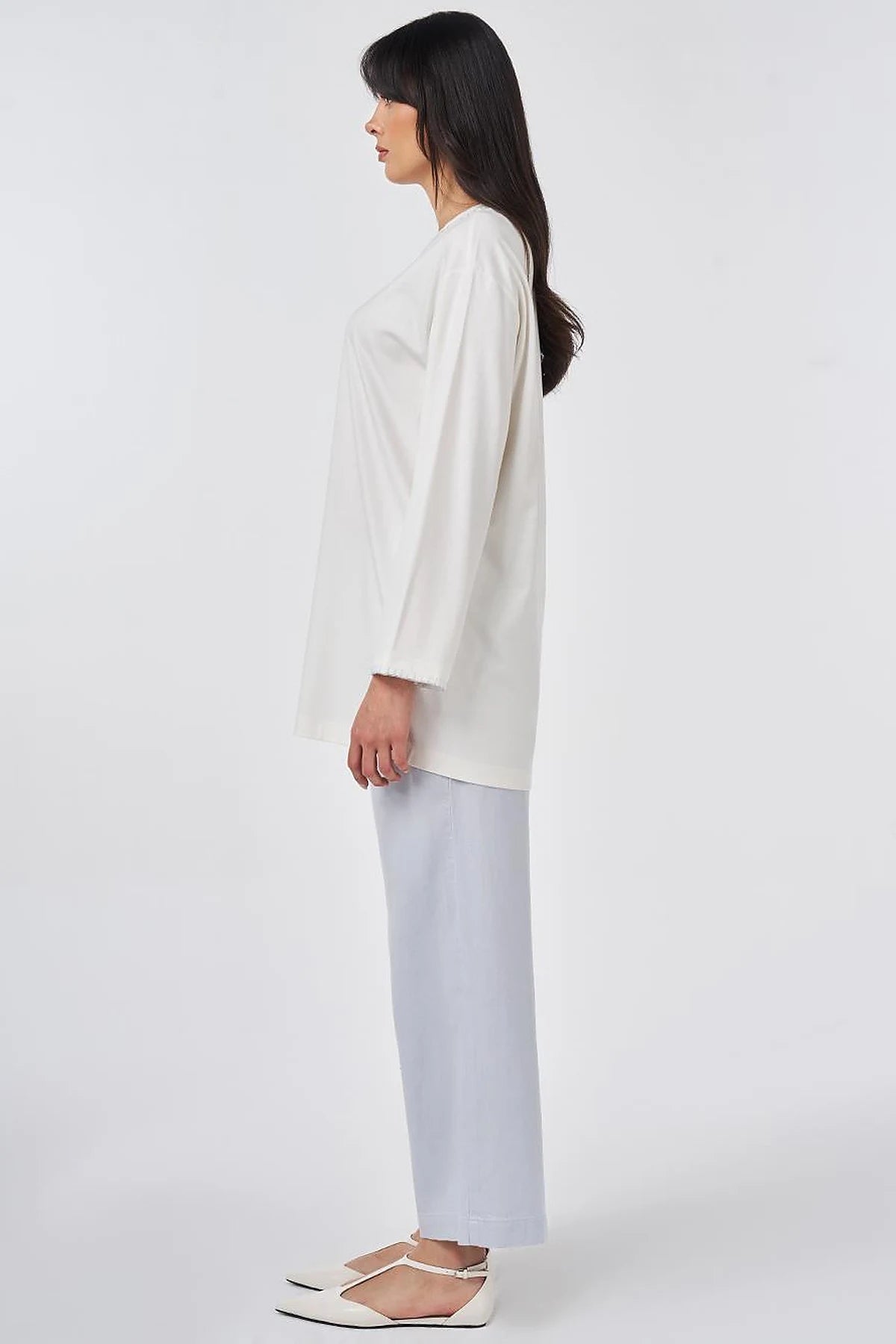 Sweatshirt mit Zierstich-Details