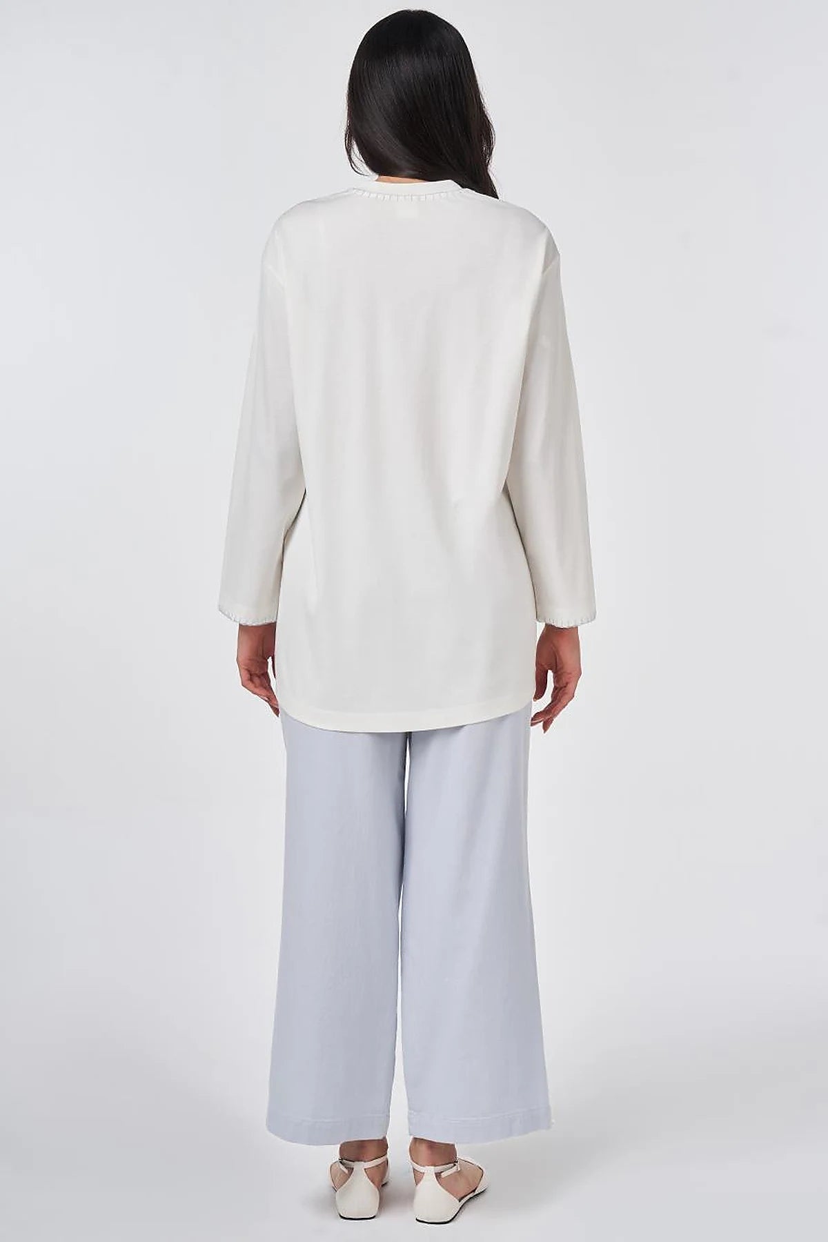 Sweatshirt mit Zierstich-Details