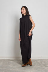 Ärmelloses Rippstrick-Maxikleid