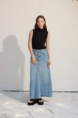 High-Neck Baumwoll-Top