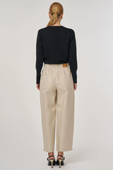 Casual Stoffhose im Relaxed Fit mit Kordelzug