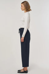 Casual Stoffhose im Relaxed Fit mit Kordelzug
