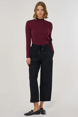 Casual Stoffhose im Relaxed Fit mit Kordelzug
